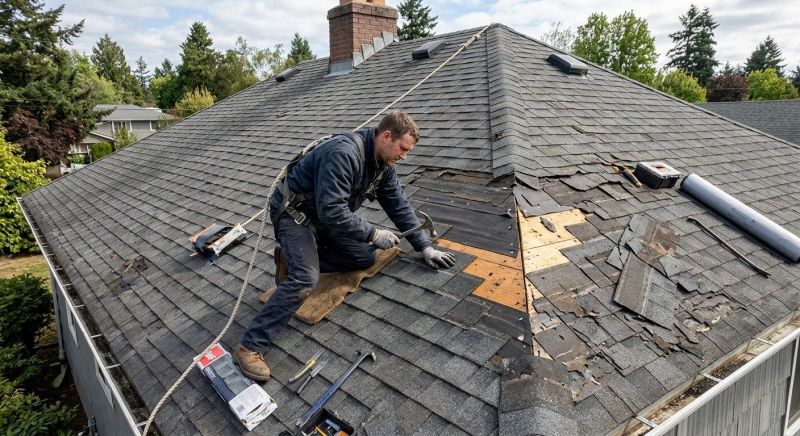 Damaged Roof Repair in Yellow Springs, OH
