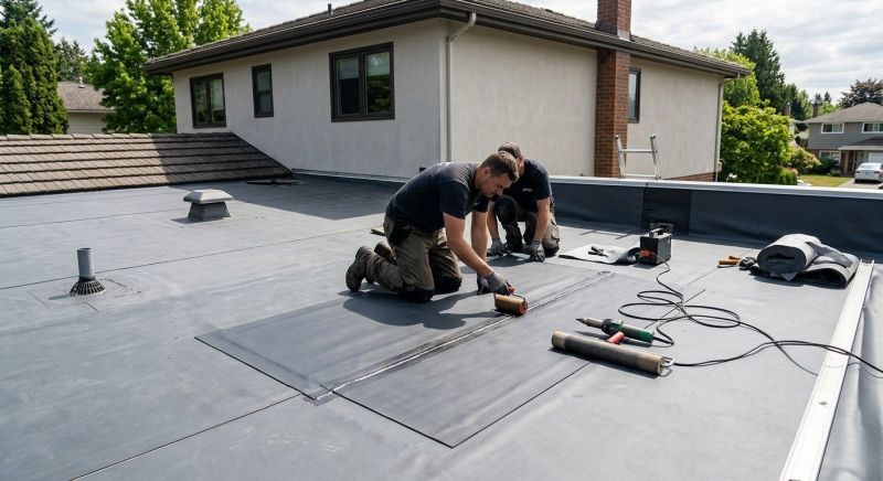 Rubber Roof Repair in South Solon, OH