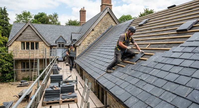 Slate Roof Construction in South Solon, OH