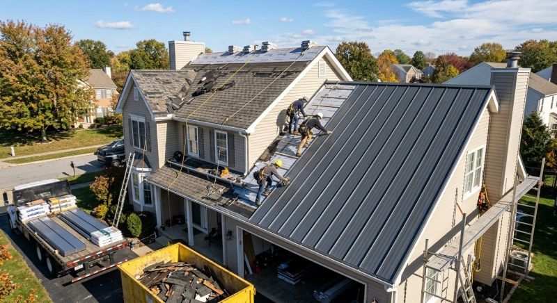 Aluminum Roof Replacement in Franklin, OH
