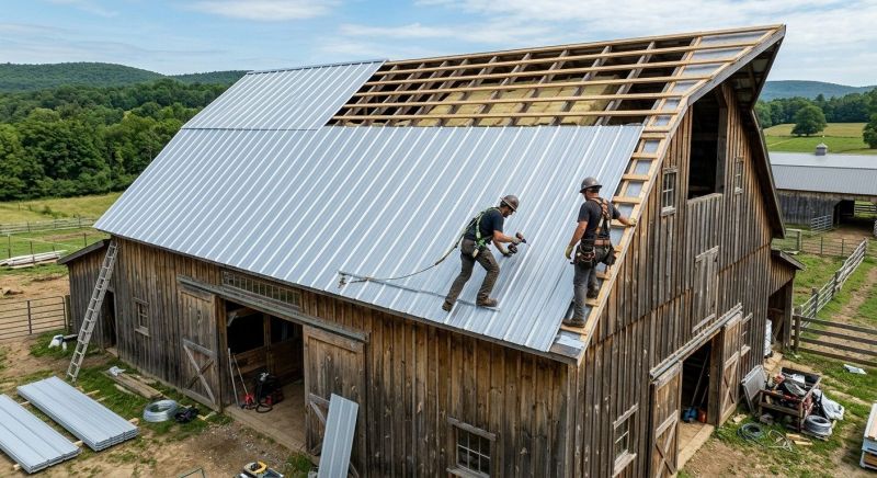 Barn Roof Installation in Xenia, OH