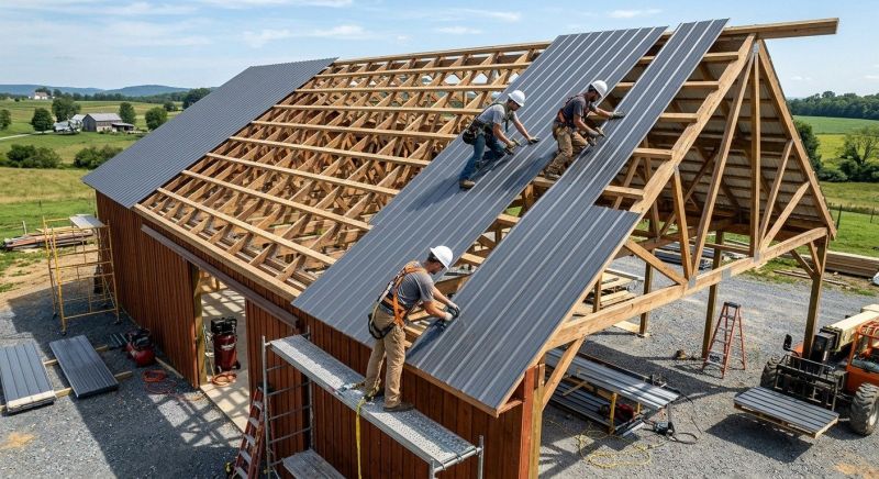 Barn Roof Installation in Xenia, OH