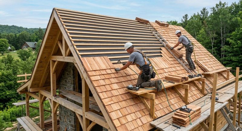 Cedar Shake Roof Construction in Tipp City, OH