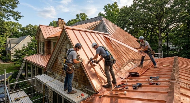 Copper Roof Installation in Xenia, OH