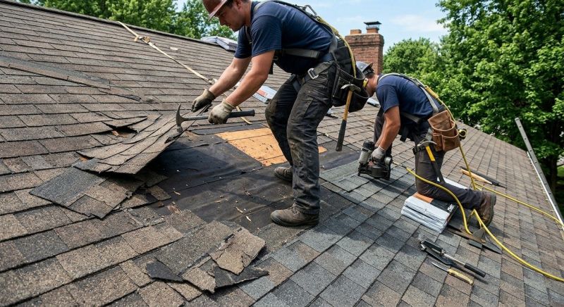 Damaged Roof Repair in Spring Valley, OH