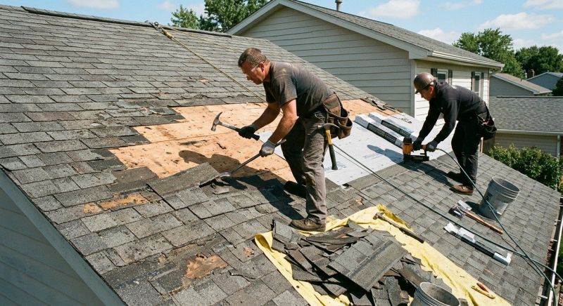 Damaged Roof Repair in Wilmington, OH