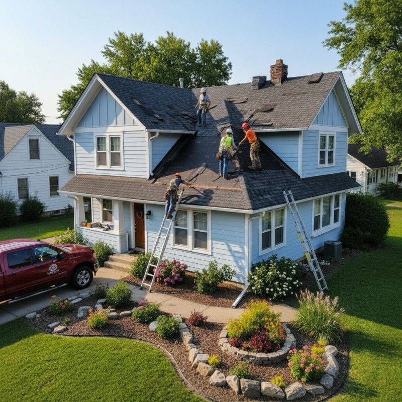 Damaged Roof Replacement in Springfield, OH