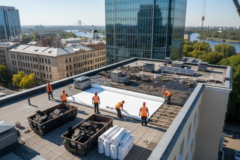 Flat Roof Replacement in Bellbrook, OH