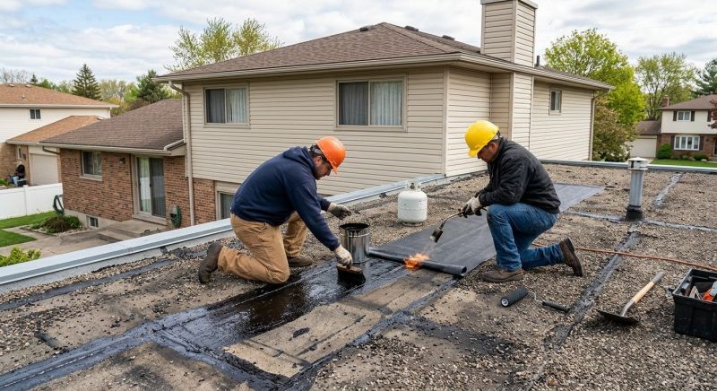 Flat Roof Tar Repair in Xenia, OH