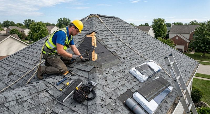 Hail Damage Roof Repair in Morrow, OH