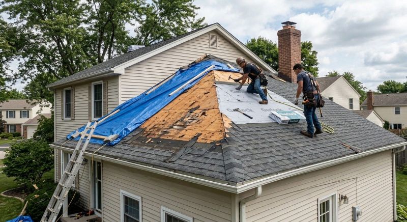 Hail Damage Roof Repair in Springfield, OH