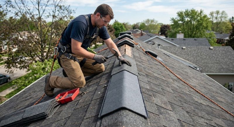Ridge Cap Repair in Xenia, OH