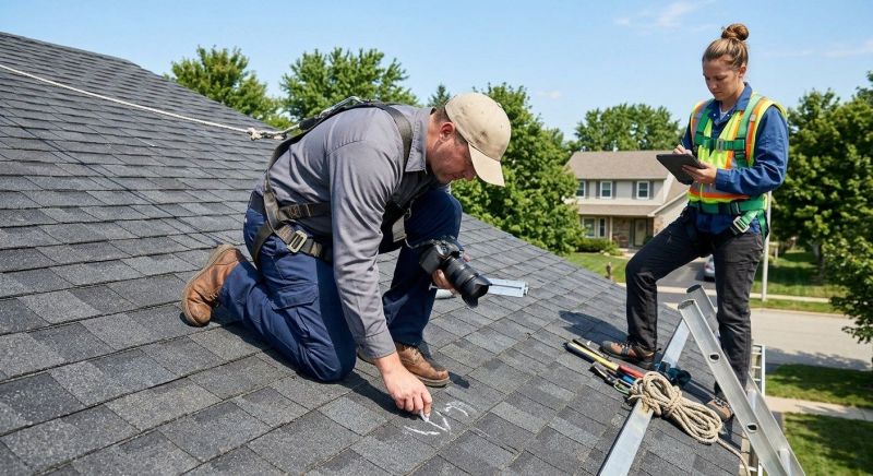 Roof Damage Inspection in Clark County, OH