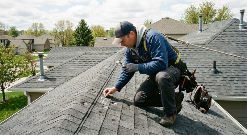 Roof Damage Inspection in Greene County, OH