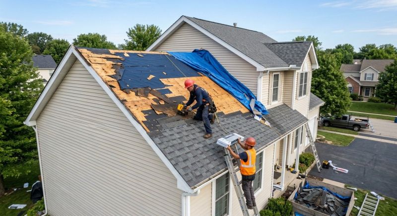 Roof Damage Restoration in Medway, OH