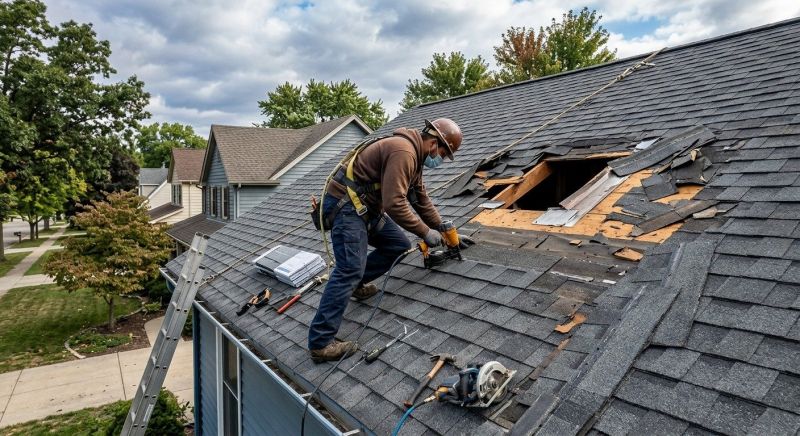 Roof Damage Restoration in Vandalia, OH