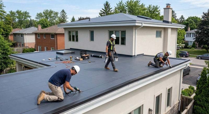 Rubber Roof Installation in Xenia, OH