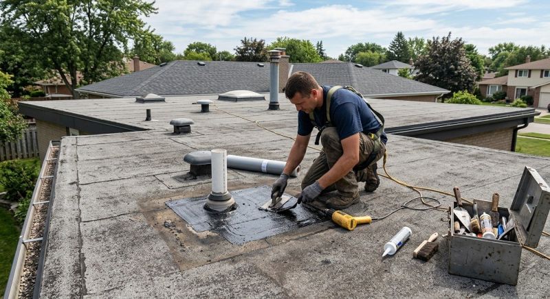 Rubber Roof Repair in Dayton, OH