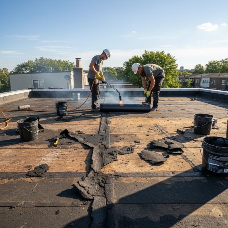 Single Ply Roof Repair in Springboro, OH
