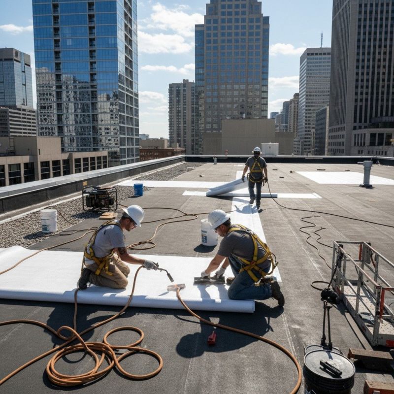 Single Ply Roof Repair in Springboro, OH
