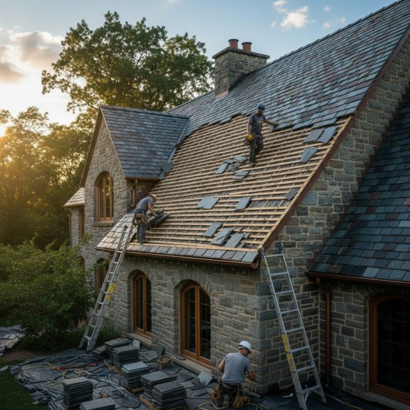 Slate Roof Replacement in Miamisburg, OH