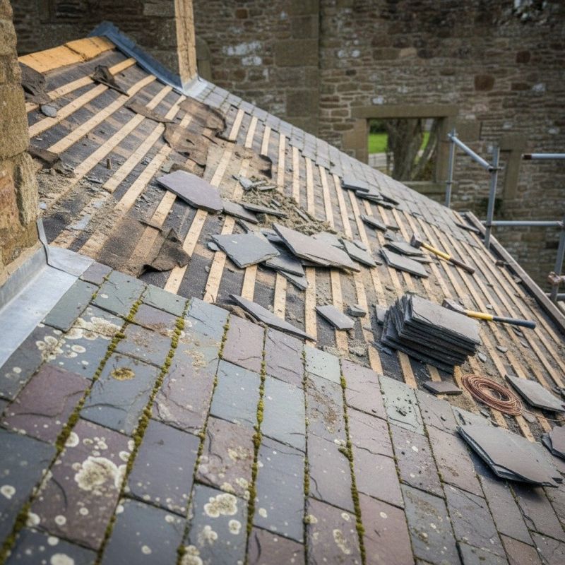 Slate Roof Replacement in Tipp City, OH