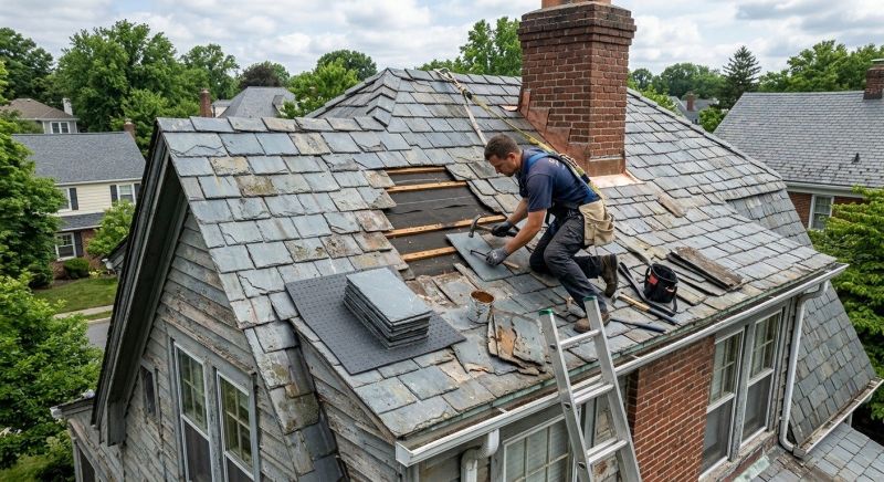 Slate Shingles Repair in Springboro, OH