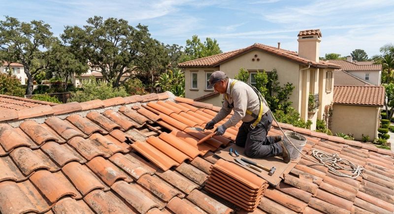 Spanish Tile Roof Repair in Xenia, OH