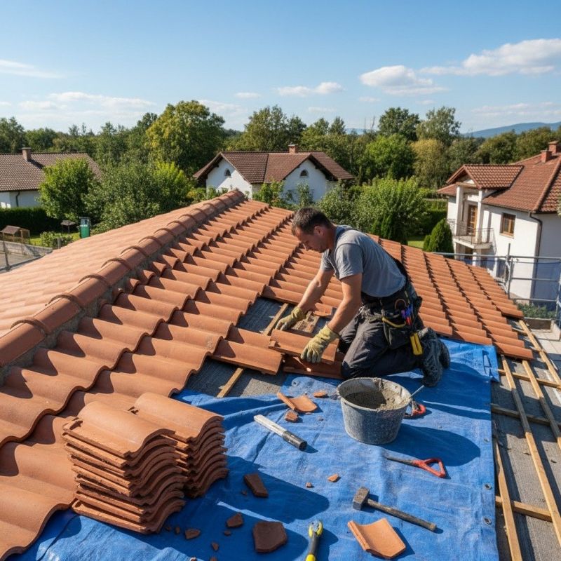 Spanish Tile Roof Repair in Xenia, OH