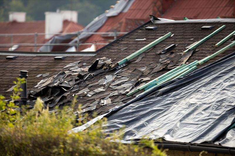 Storm Damage Roof Tarping in Xenia, OH