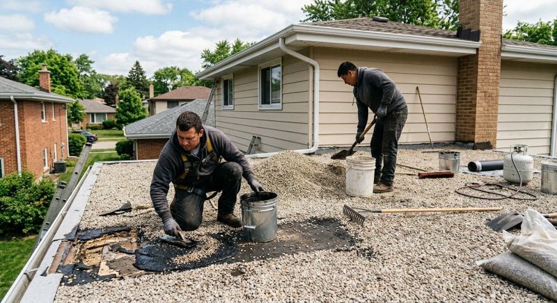Tar And Gravel Roof Repair in Lebanon, OH