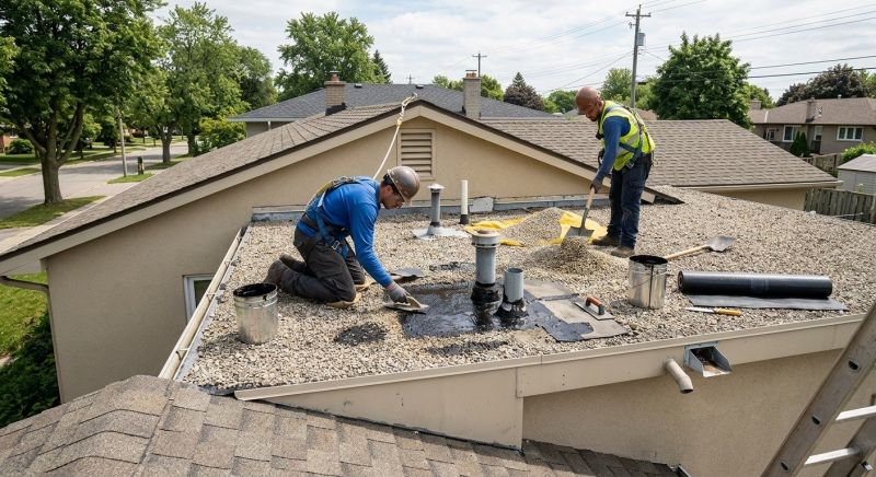 Tar And Gravel Roof Repair in Yellow Springs, OH