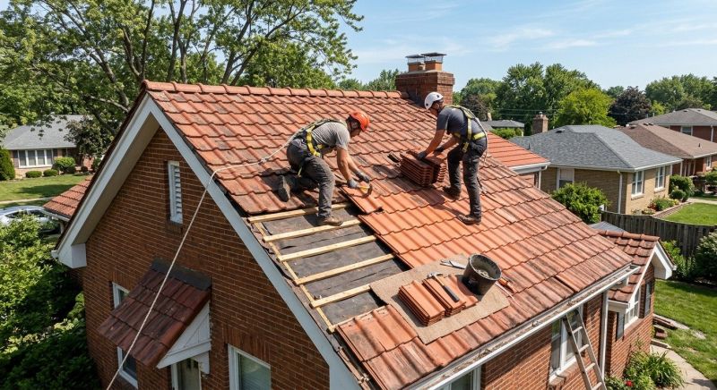 Tile Roof Repair in Jamestown, OH