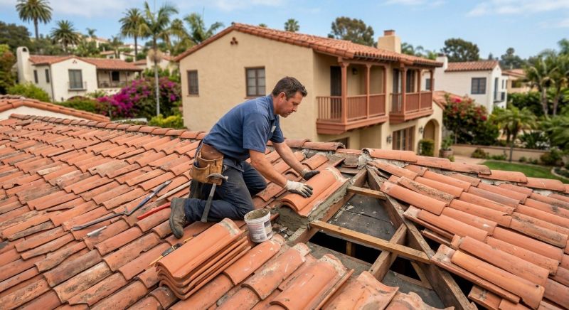Tile Roof Repair in Springboro, OH
