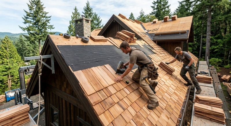 Wood Roofing Installation in Springboro, OH