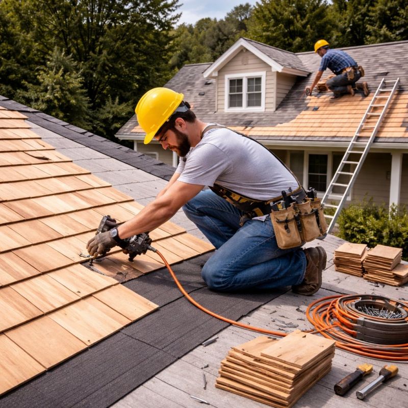Wood Roofing Installation in Tipp City, OH