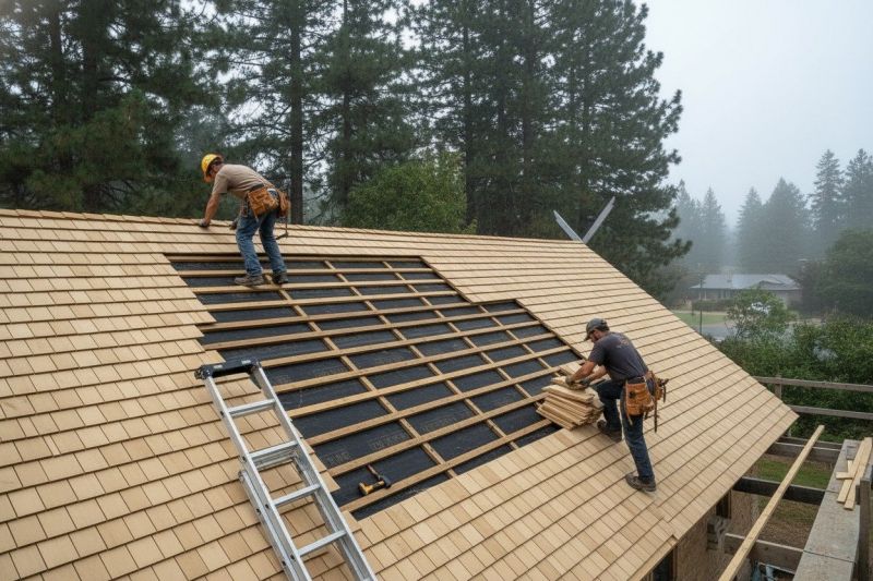 Wood Shake Roof Repair in Clarksville, OH