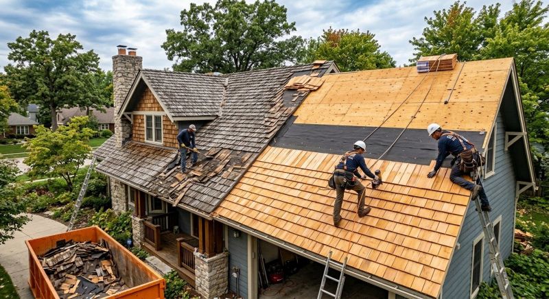 Wood Shingle Roof Replacement in Xenia, OH